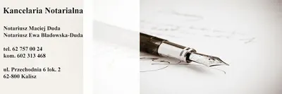 Kancelaria Notarialna Maciej Duda, Ewa Bladowska-Duda Notariusz Kalisz